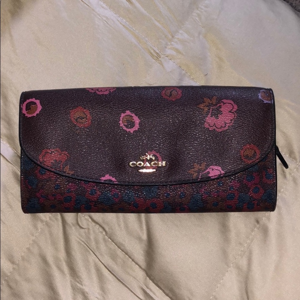 Floral coach wallet